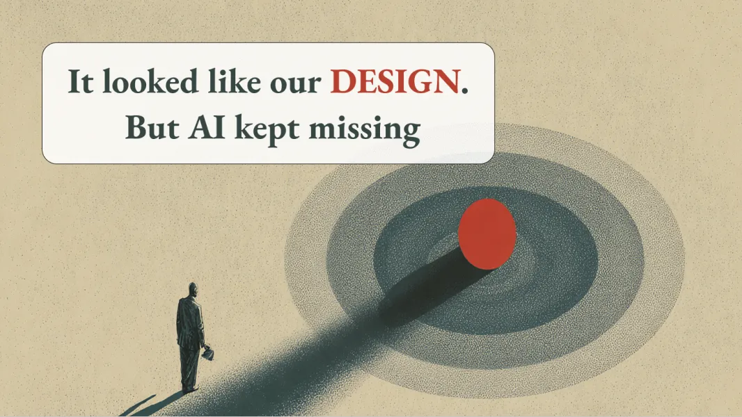 Original design-system article illustration with a figure and overlapping shadows.